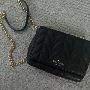 Kate Spade Black Quilted Shoulder Bag
